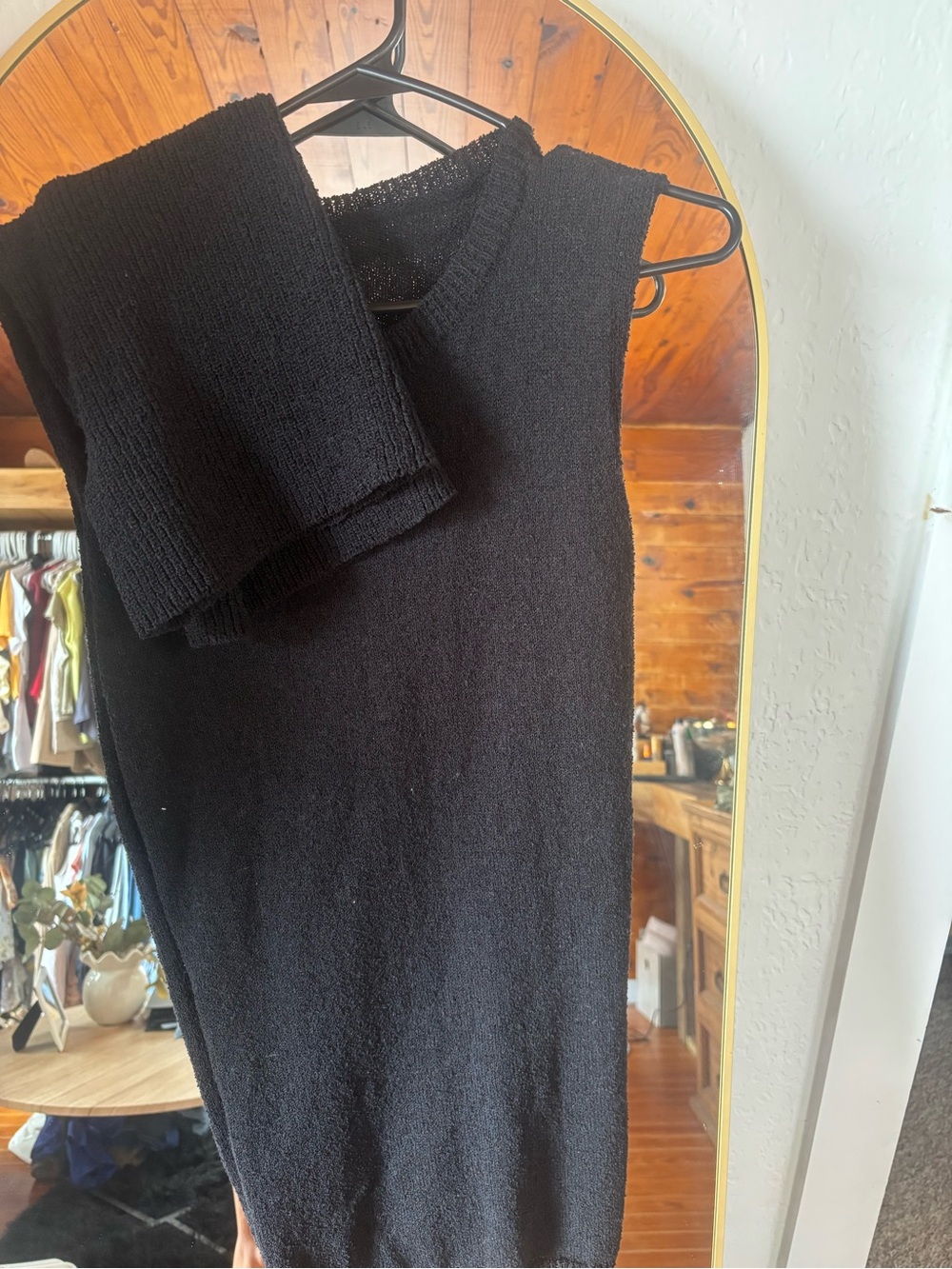 Classic Black Crewneck Women's Sweater